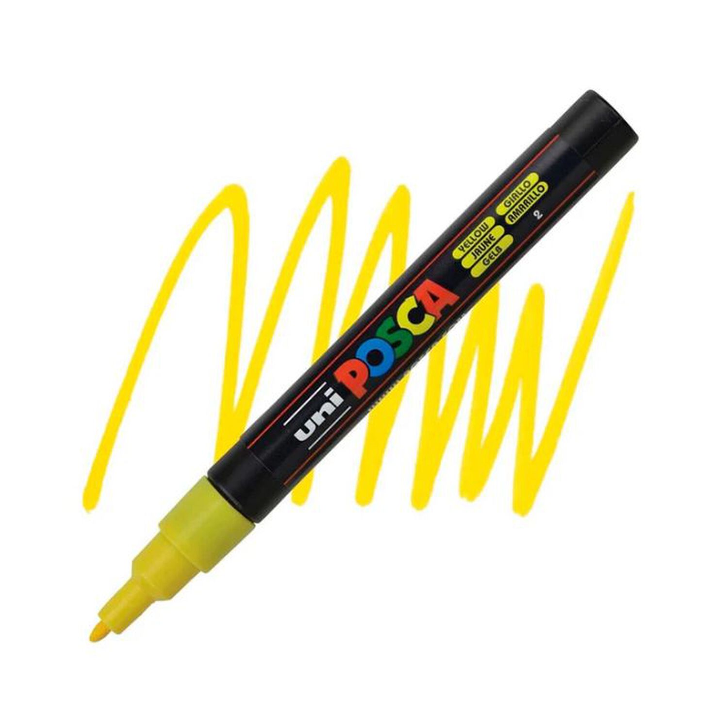 Marcador Acr&iacute;lico Amarillo 3m Posca image number 0.0