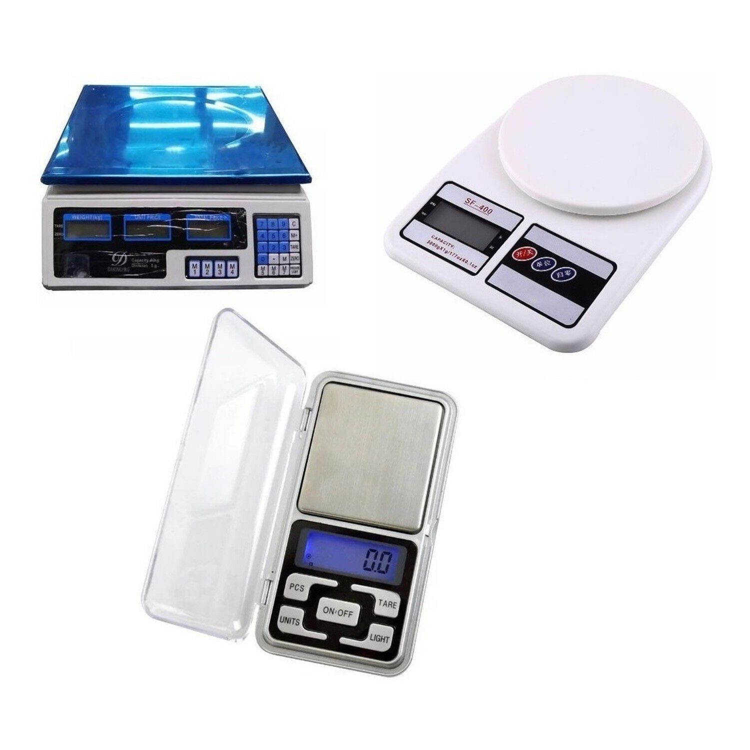 Pack Balanza Digital 40kg Pesa Cocina Gramera Precisa 7kg image number 0.0