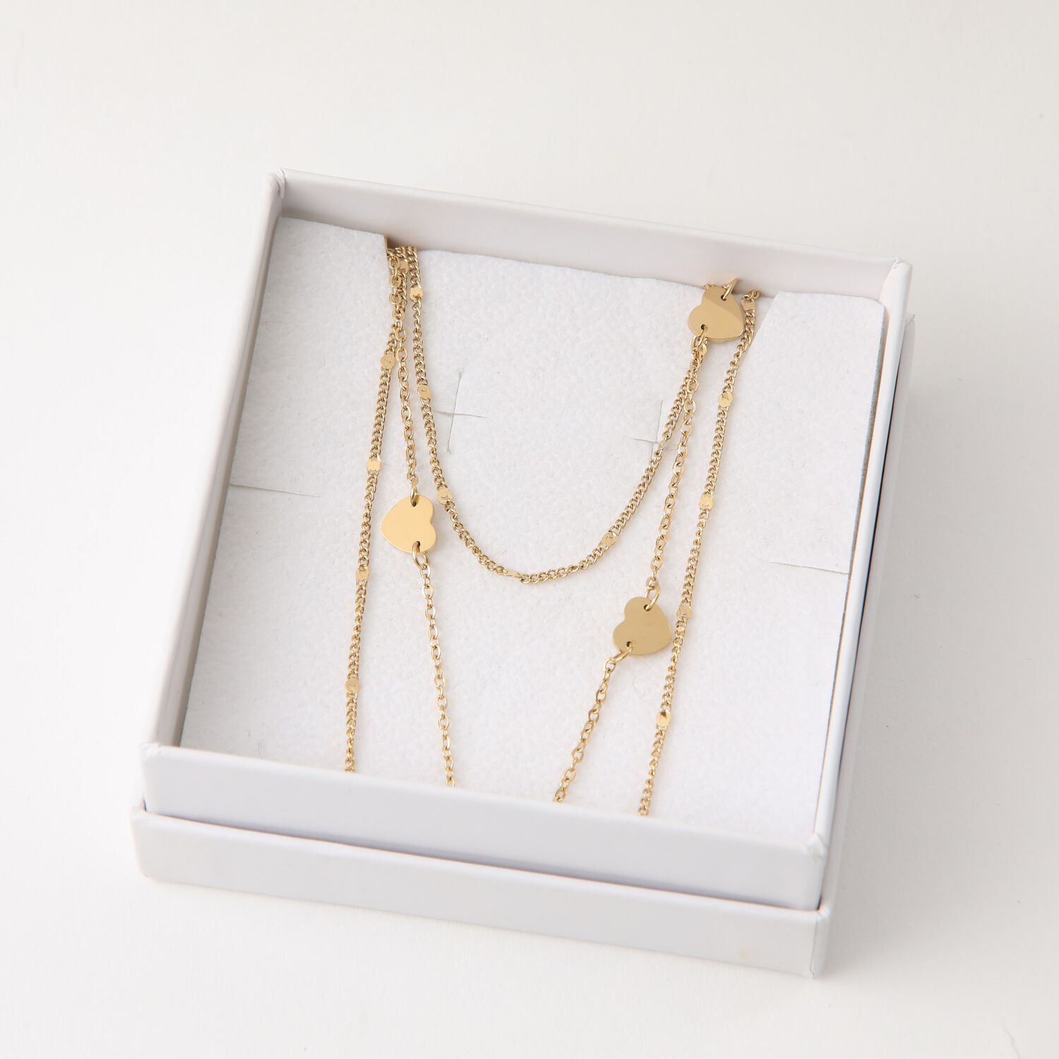 Collar Doble 19v69 Italia Dorado Mujer Stne112 image number 2.0