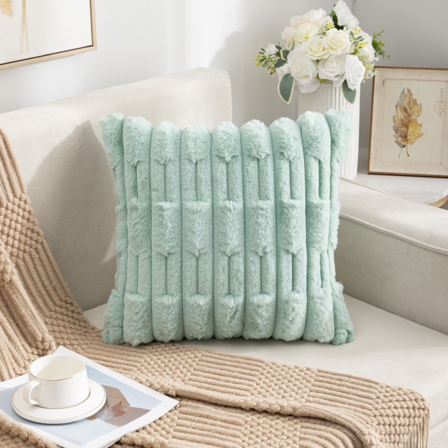 Set Piecera De Bambu Verde 70 X 210 +2 Fundas image number 1.0