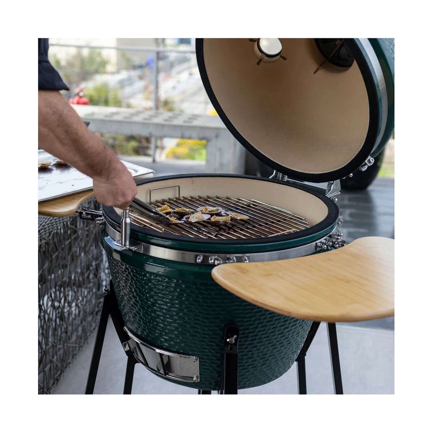 Parrilla Kamado Fdv Tokio Blue 22" image number 3.0