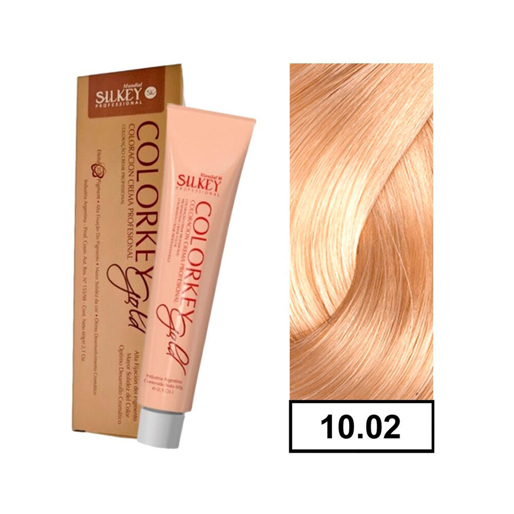 Colorkey Gold - Tintura Permanente Efecto 3d Pigment 60gr + Oxidante - 1002 Super Aclarante Nacarado Suave image number 0.0
