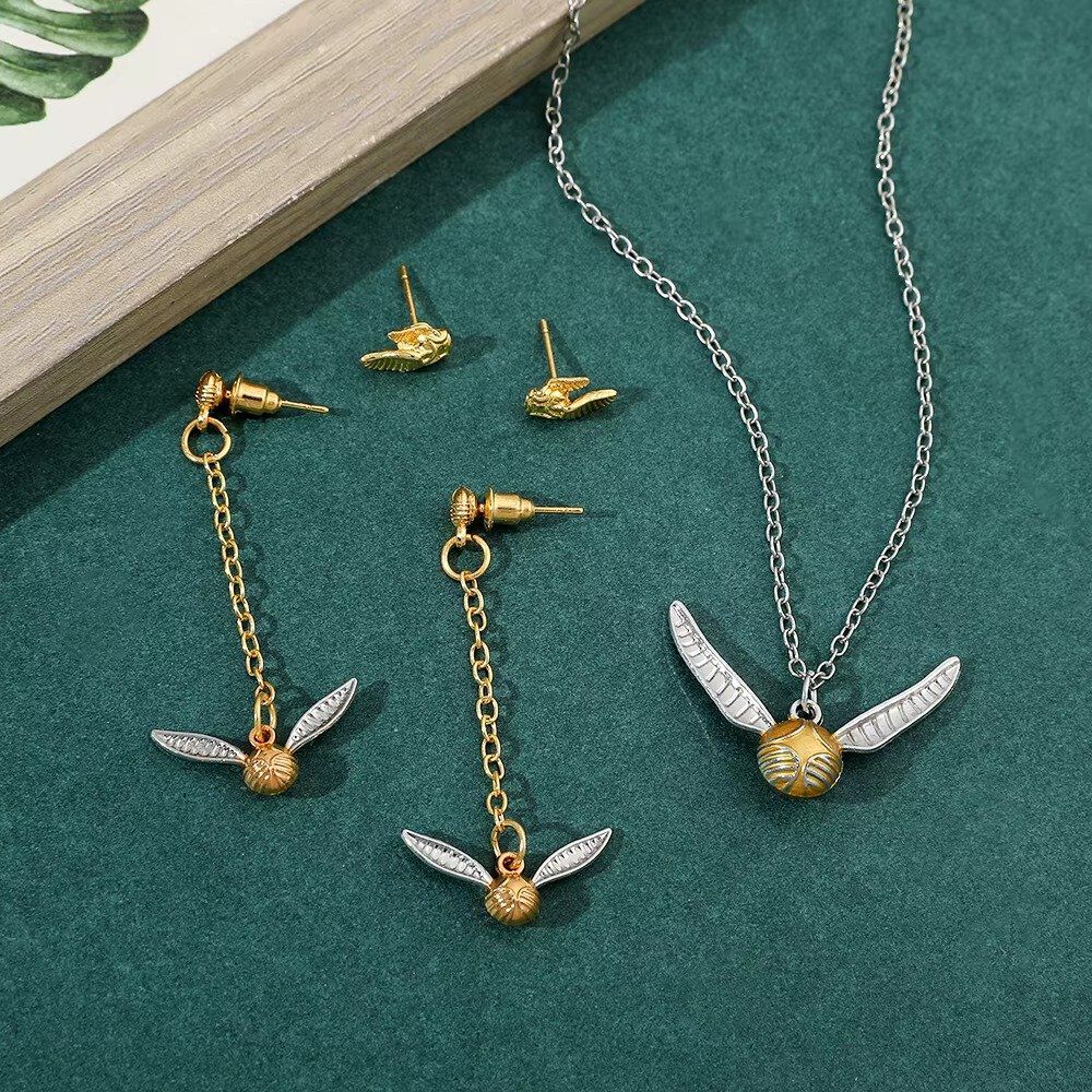 Set Collar Aros Golden Snitch Harry Potter image number 0.0
