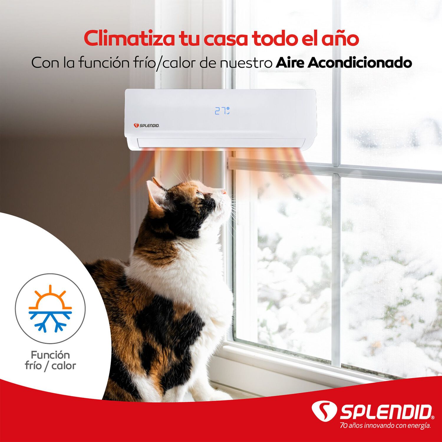 Aire Acondicionado Split 9000btu Splendid image number 13.0