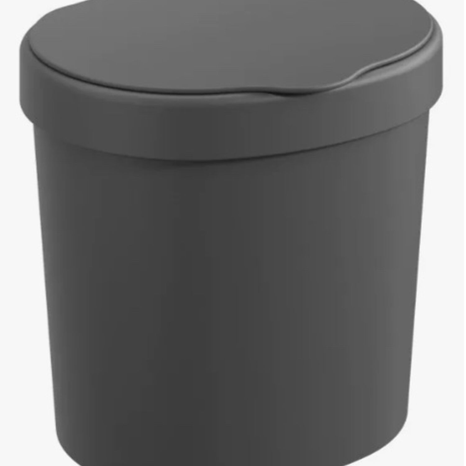Basurero Con Tapa Negro 2,5 L image number 0.0