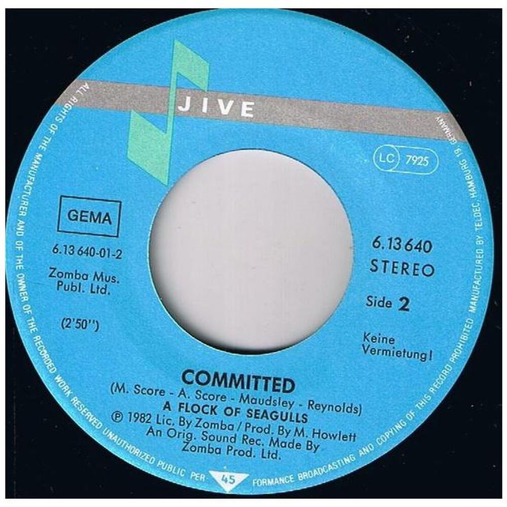 A Flock Of Seagulls - Wishing | 7'' Single Vinilo Usado image number 2.0