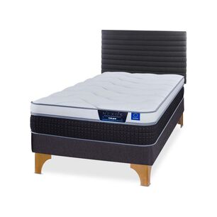 Cama Europea Flex Nexus / 1.5 Plazas / Base Normal + Respaldo