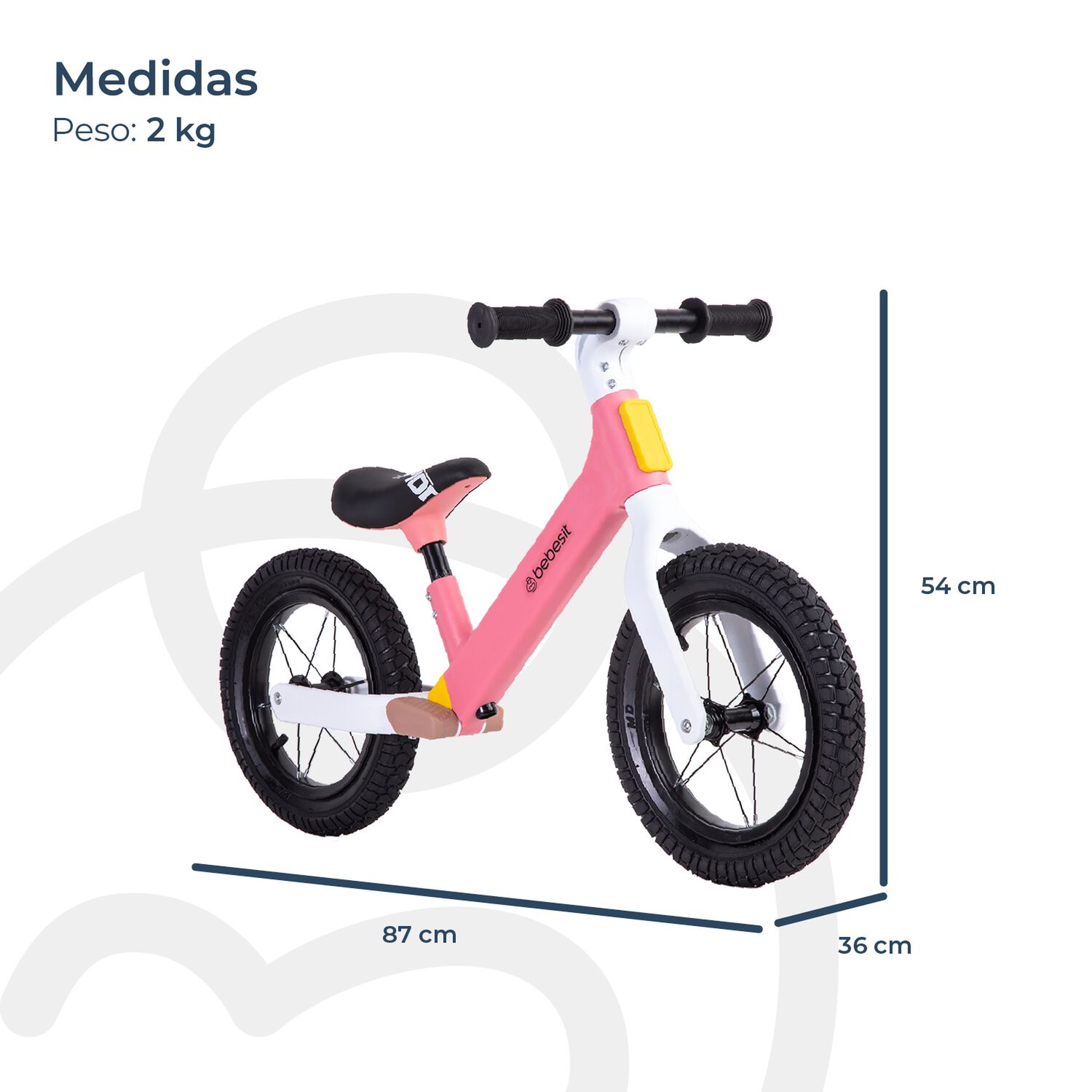 Bicicleta De Aprendizaje Neo Rosa Bebesit image number 6.0