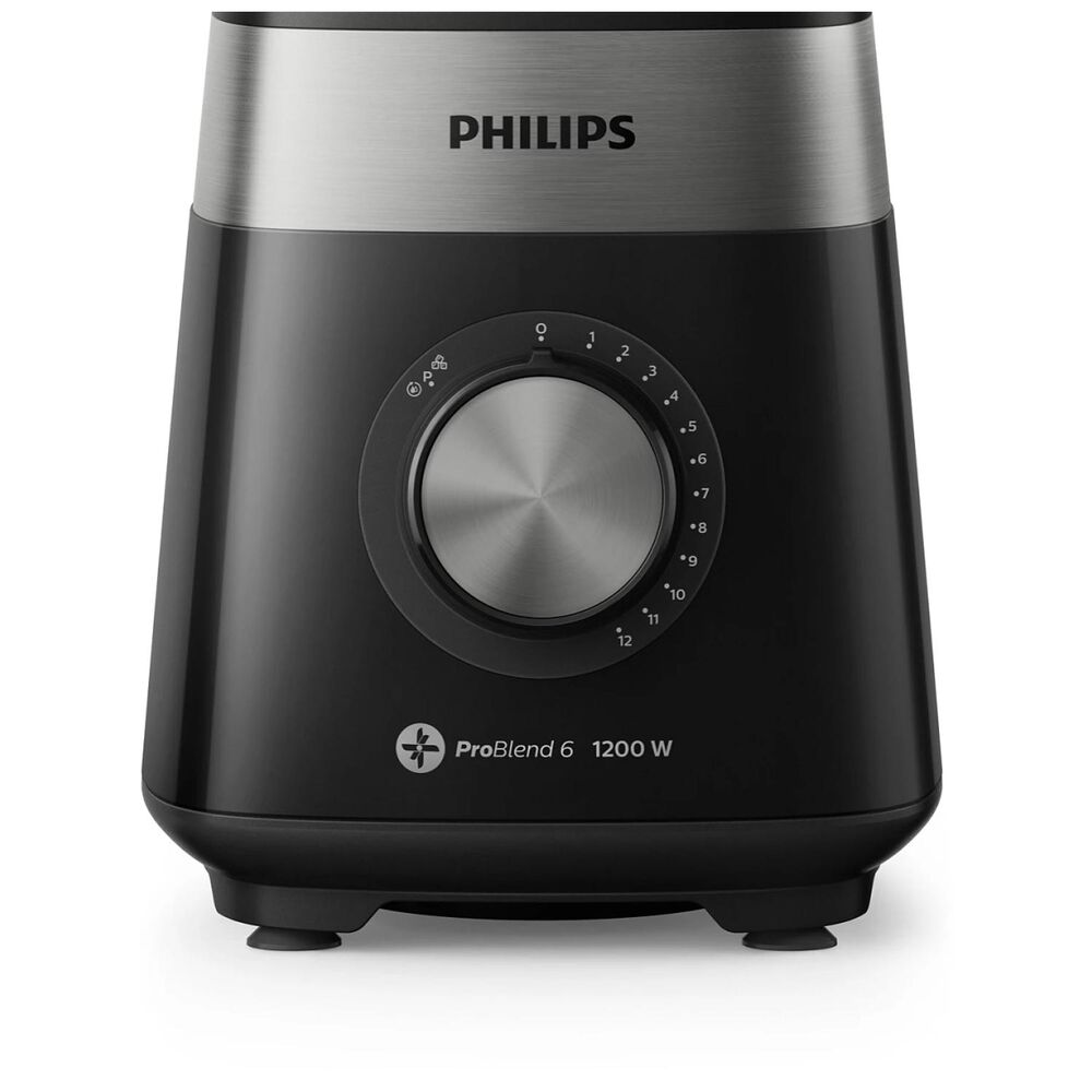 Licuadora Jarra Vidrio 3l 1200w Negro Hr2242/92 Philips image number 2.0
