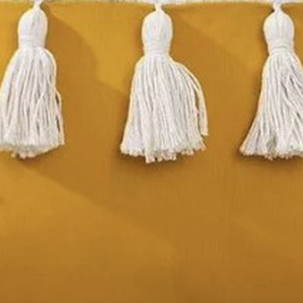 Funda De Coj&iacute;n Dise&ntilde;o Lino Tejida Con Flecos 45x45cm image number 2.0