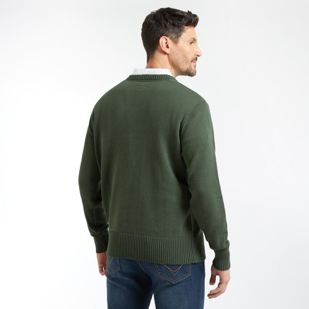 Sweater Básico Regular Cuello V Hombre Peroe image number 3.0