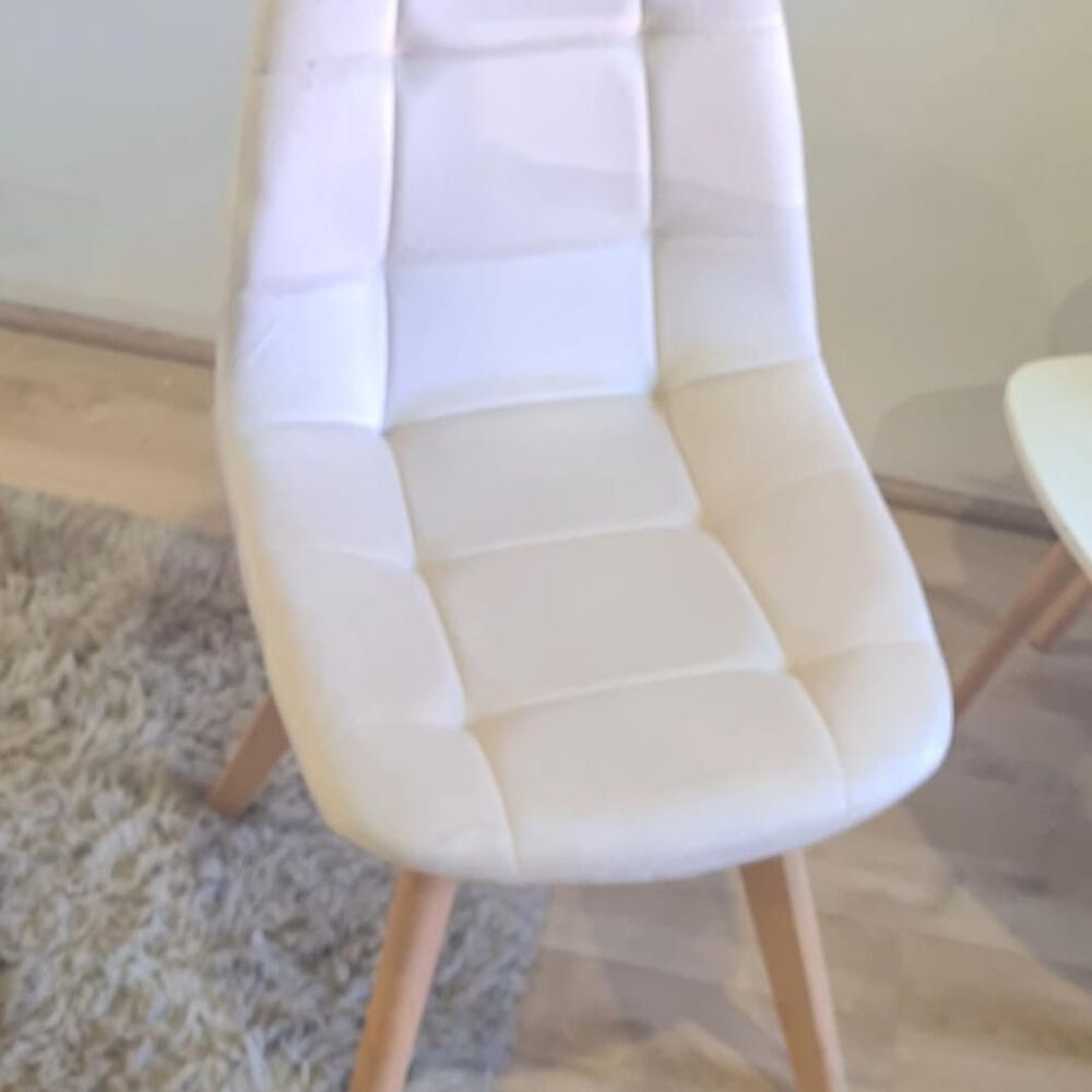 Pack 6 Sillas Capitonne Velvet Beige image number 2.0