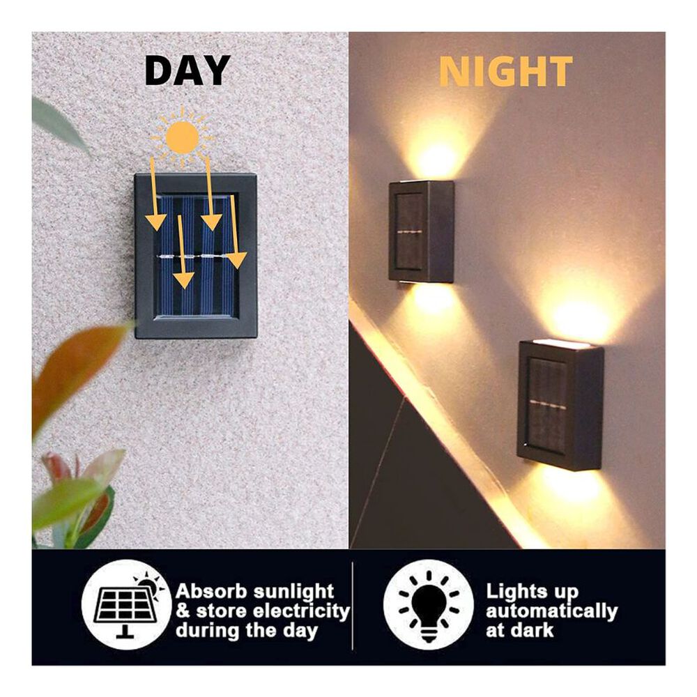Pack 2 Luces Solares Foco Doble Para Exteriores image number 2.0