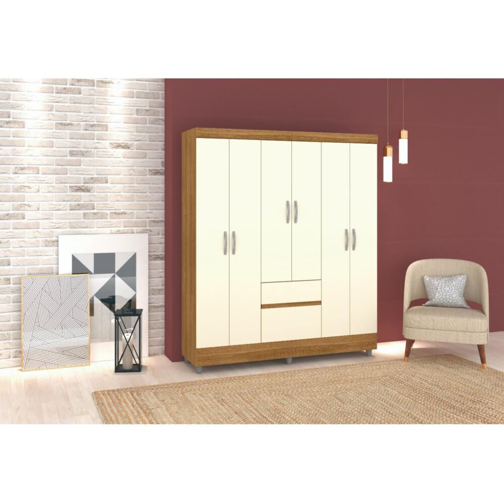 Clóset Kea Ideal 6ch / 6 Puertas / 2 Cajones image number 2.0