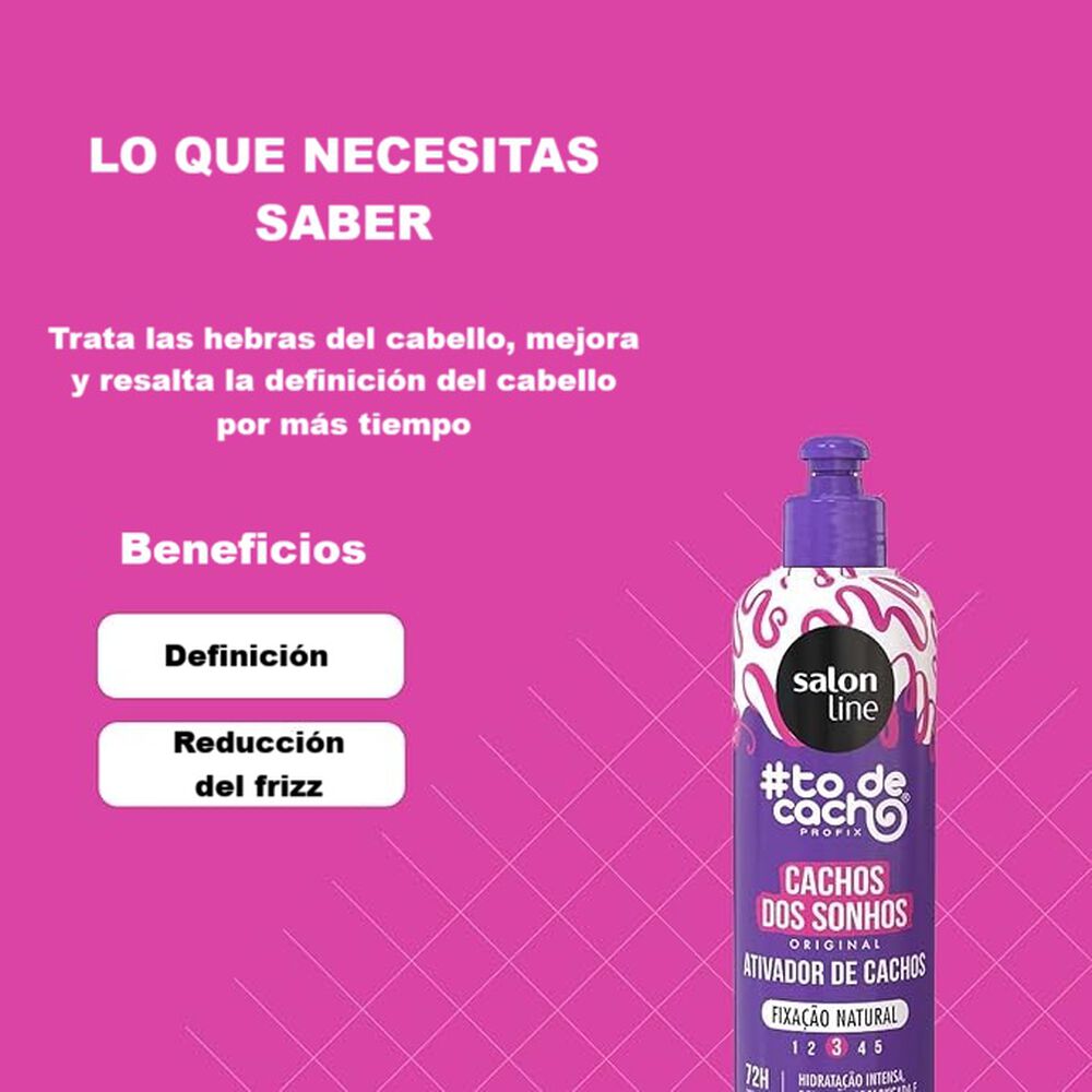 To De Cacho Activador Cachos Dos Sonhos 300 Ml image number 2.0