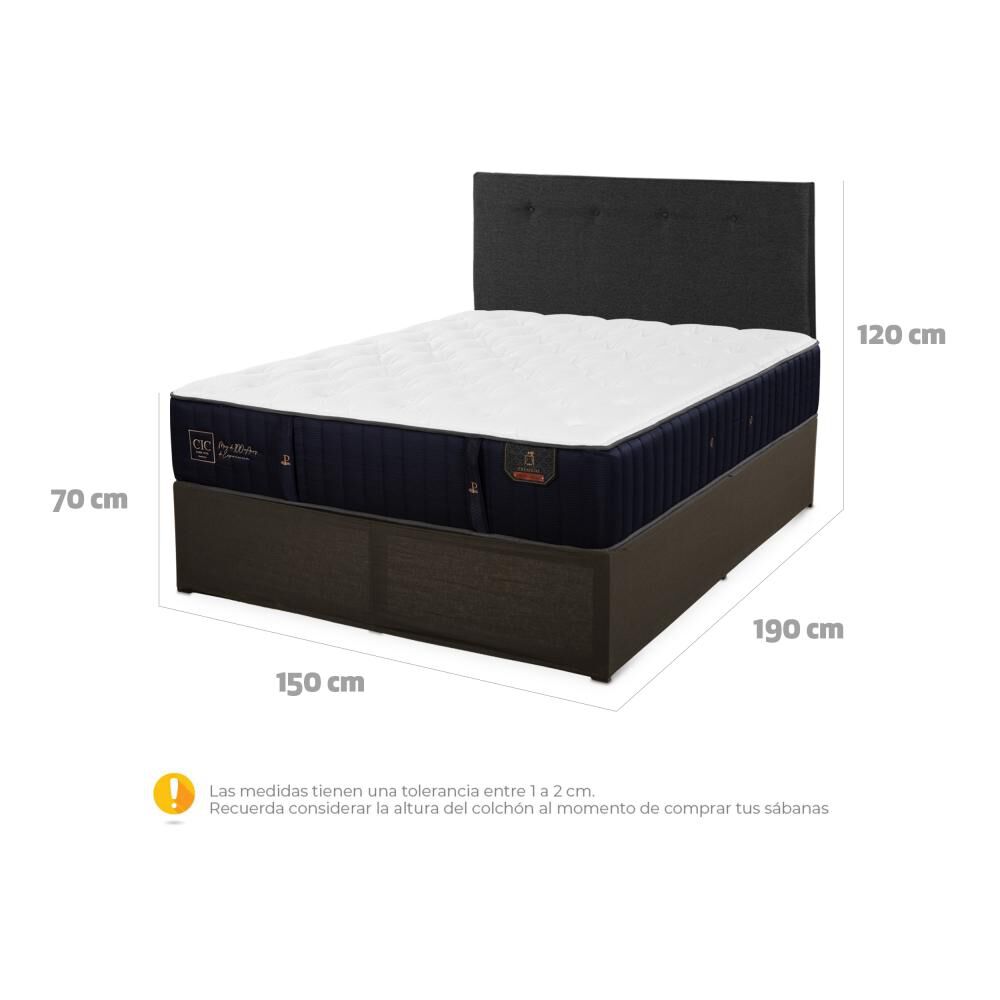 Cama Metálica Cic Iron Smart Premium / 2 Plazas / Base Normal image number 5.0