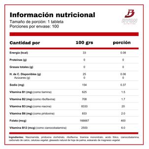 100 Tabletas B-complex