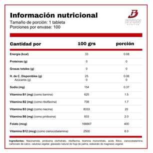 100 Tabletas B-complex