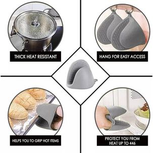 6 Piecas Guantes Mitones Alta Temperatura Para Panader&iacute;a Y Hornos