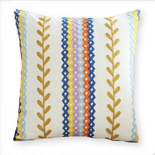 Funda Cojin Bordada 45x45 Cm Rainbow Dorado