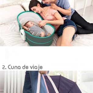 Cuna Mois&eacute;s 5 En 1 Con Vibraci&oacute;n Mosquitero Cozy Verde
