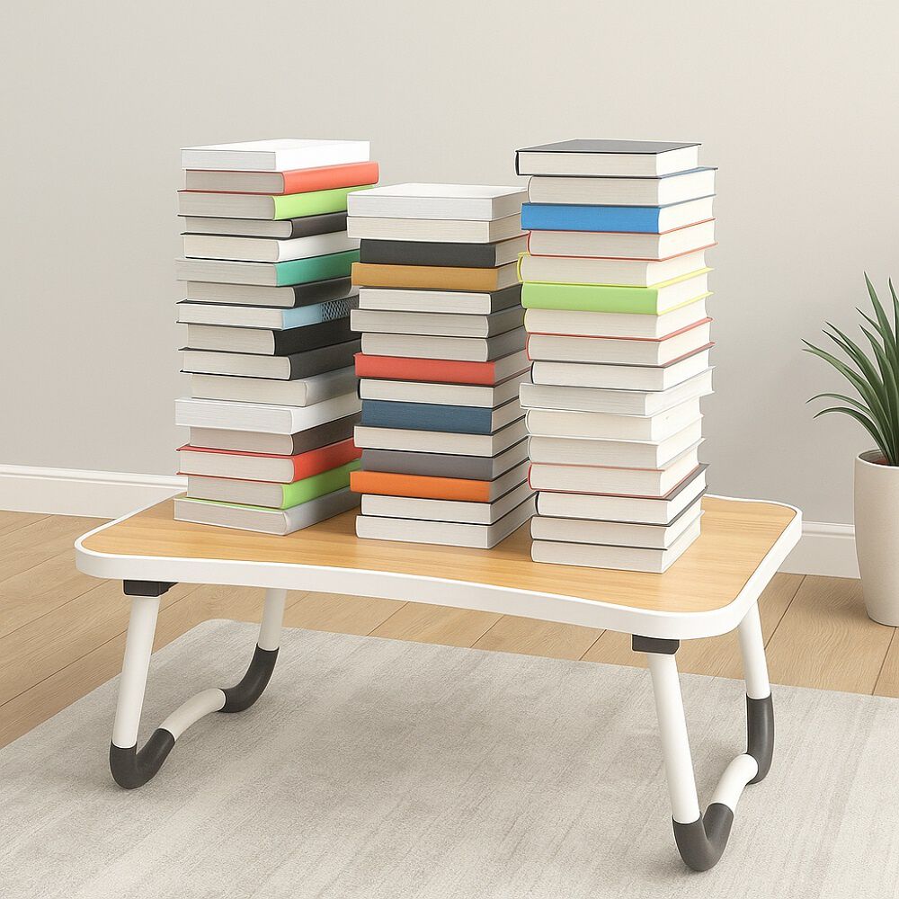 Escritorio Port&aacute;til Madera Usb Y Posavaso Plegable image number 7.0