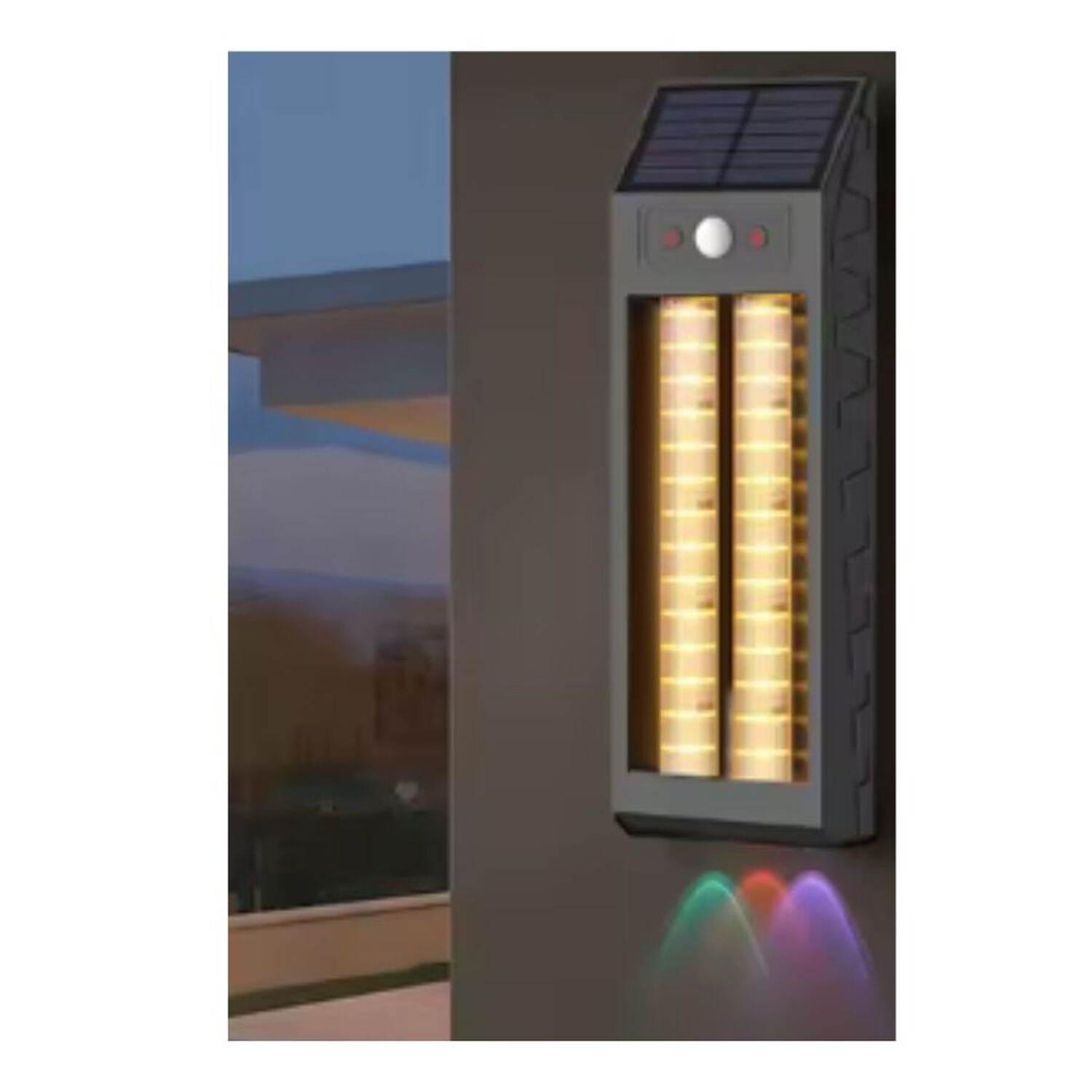 L&aacute;mpara Doble De Pared Solar Led Para Colgar En Exteriores image number 3.0