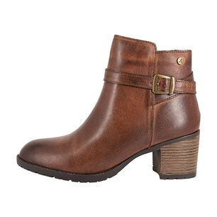 Botin De Cuero Francy Caf&eacute; Alquimia