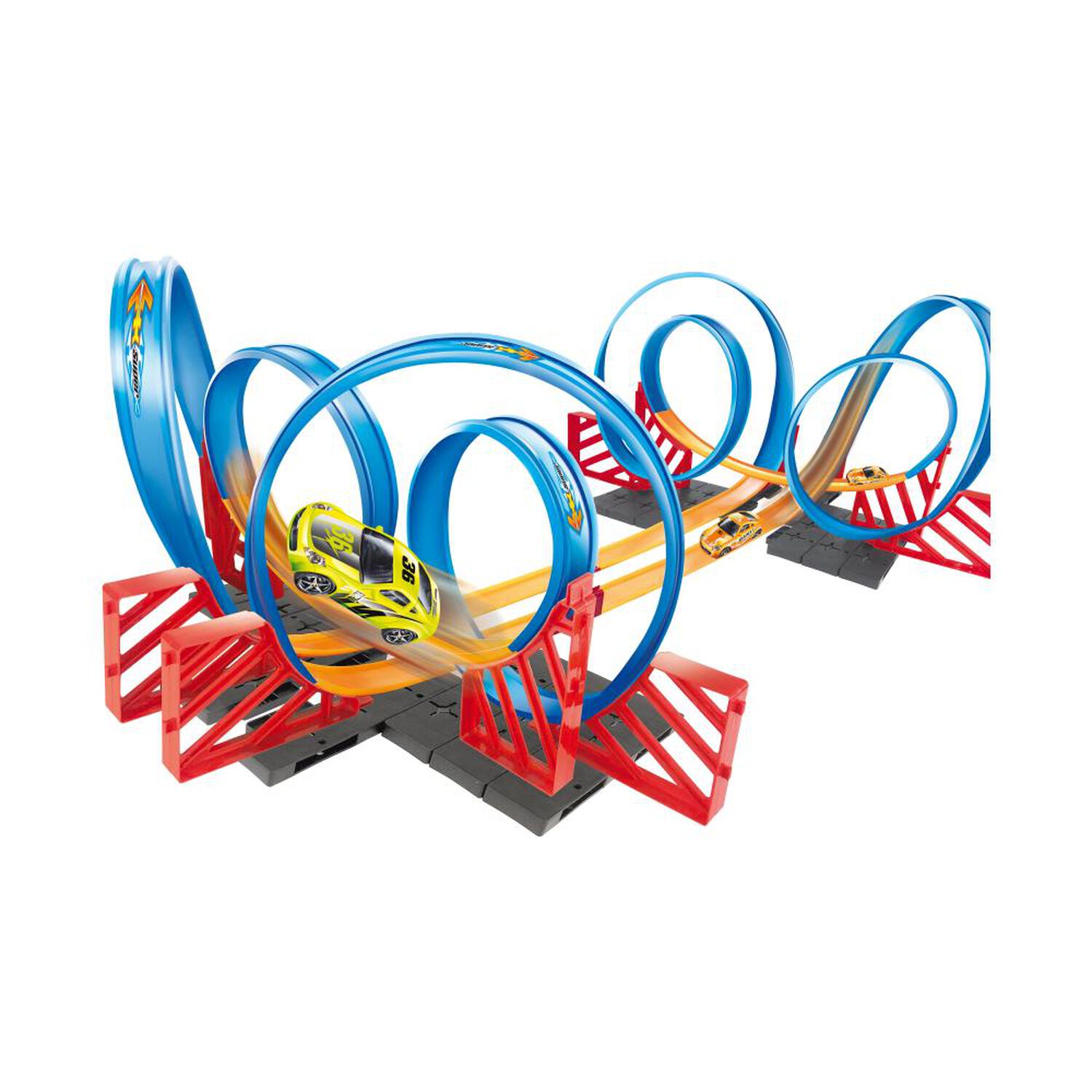 Pista 8 Loops, 2 Autos Pull Back Happy Line image number 2.0