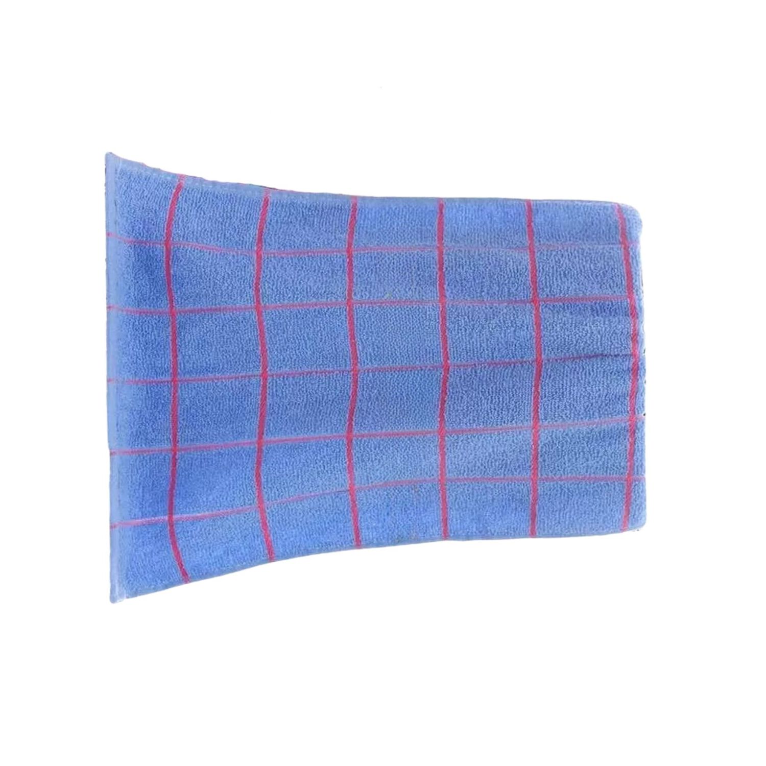 Set 12 Pa&ntilde;os Cocina Fleco Cuadro 65g 60x40 Cm Celeste image number 1.0