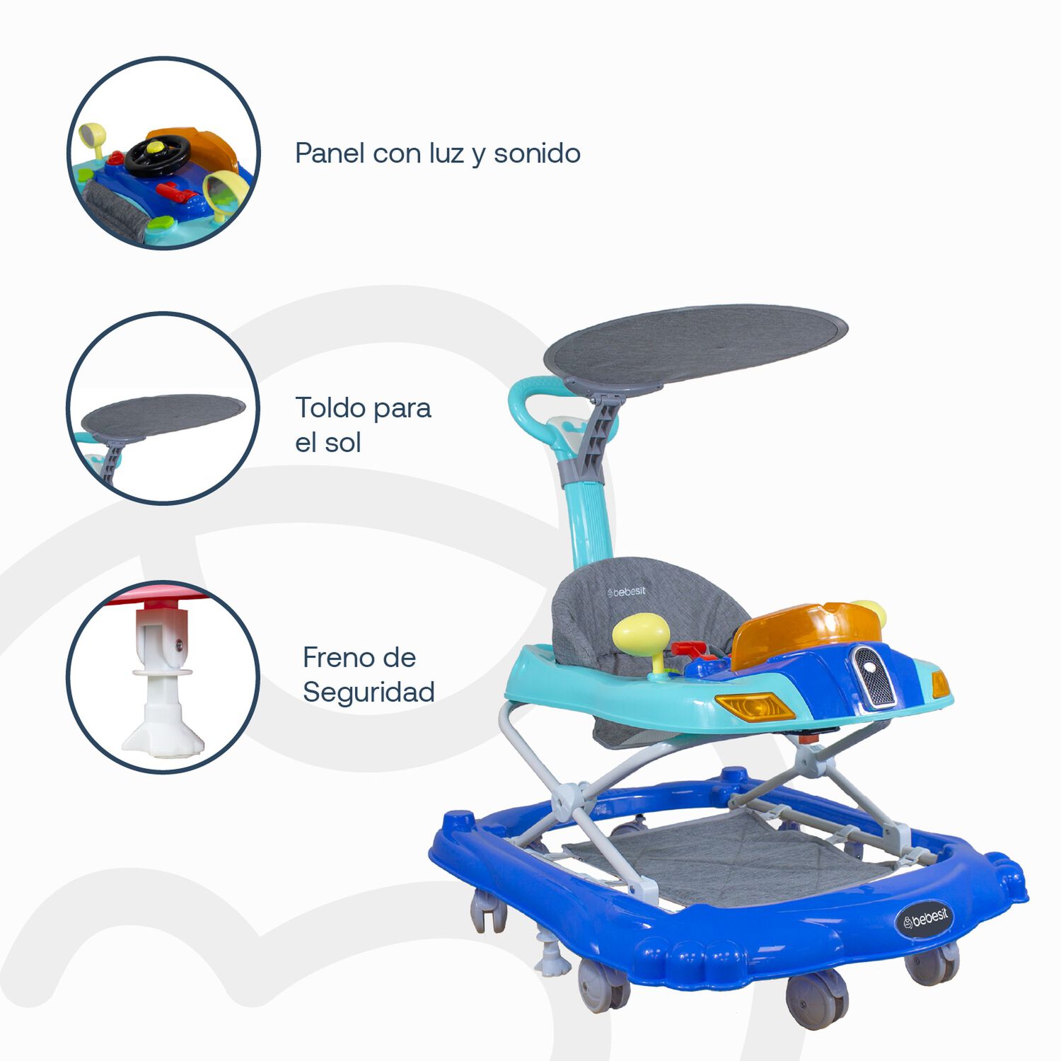 Andador 3 En 1 Discover & Play Azul image number 4.0