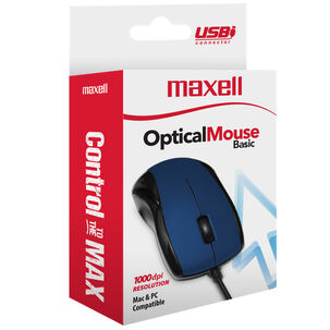Mouse Óptico Maxell Usb Mowr-101 1000dpi Azul