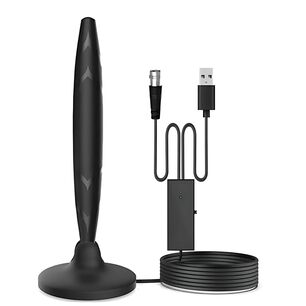 Antena Digital Tv 25db Larga Con Amplificador Y Cable 3m - Ps