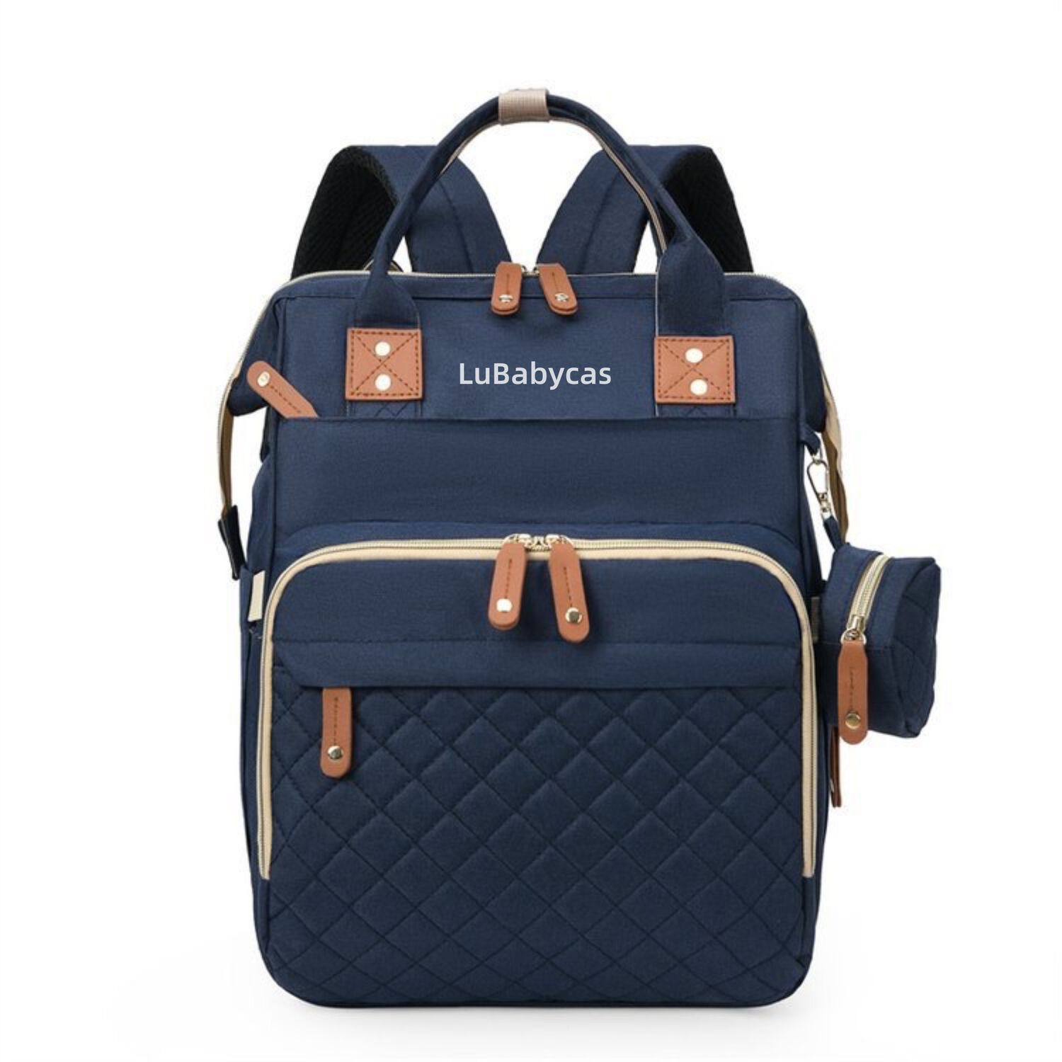 Mochila Maternal Lubabycas Impermeable Con Accesorios Azul image number 8.0