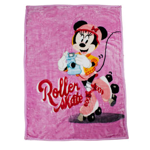 Frazada Ultra Soft Minnie Roller 80x110cm Rosado Disney
