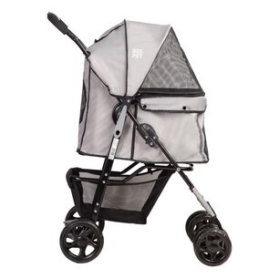 Coche Mascota Plegable Bebesit Pro Perro Gato Gris Beepet