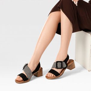 Sandalia Fiesta Tacon Vintage Mujer Weide Jn705