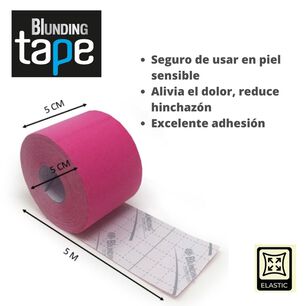 Tape Kinesiol&oacute;gico Blunding Tape Fucsia (rollo 5cm X 5mts)