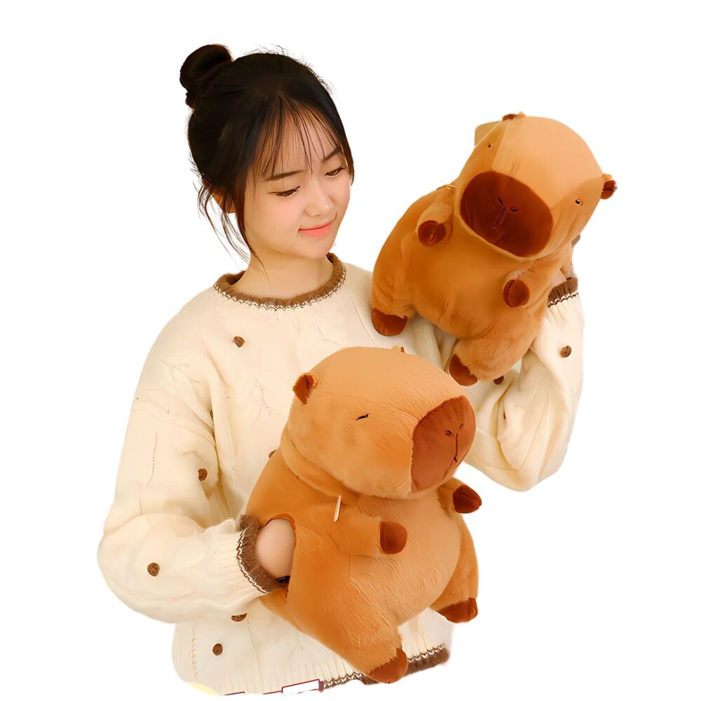 Cojin Almohada Calentador De Manos Peluche Capibara image number 1.0