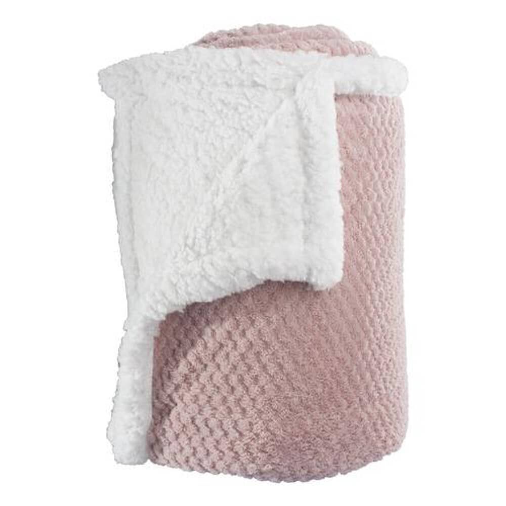 Frazada Andes Chiporro Panal Rosado 2 Plaza image number 0.0