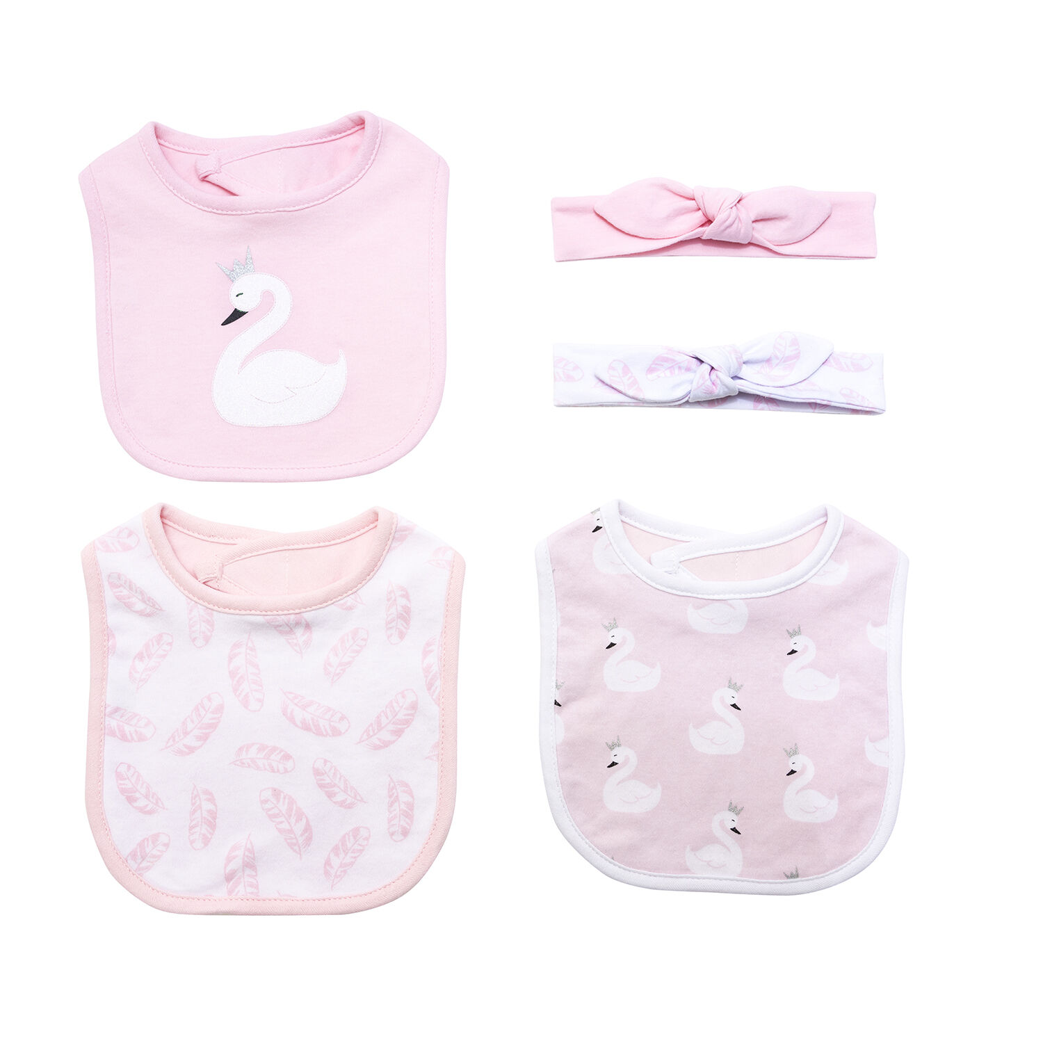 Set Baberos + Cintillos Ni&ntilde;a Cisne Bambino image number 1.0