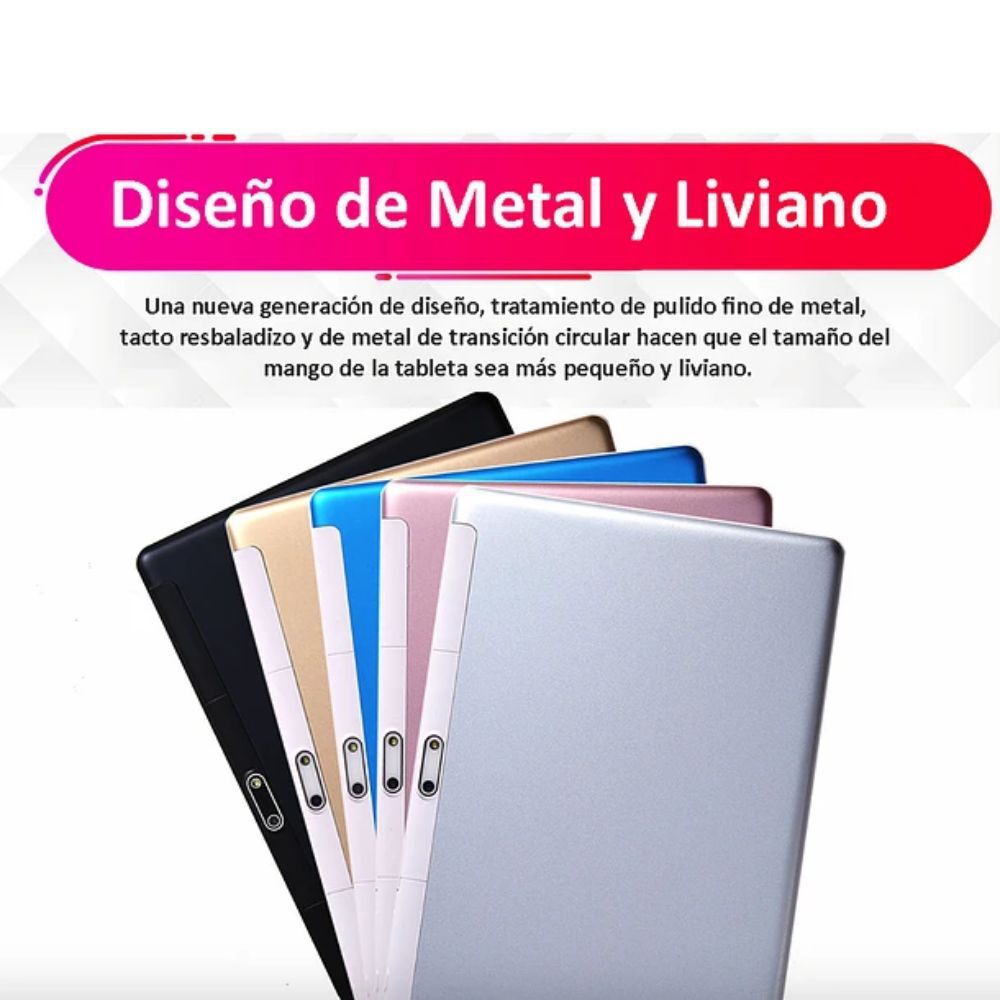 Tablet Inteligente 10 Pulgadas 32gb Rom, 2 Gb Ram + Funda Rosa image number 4.0