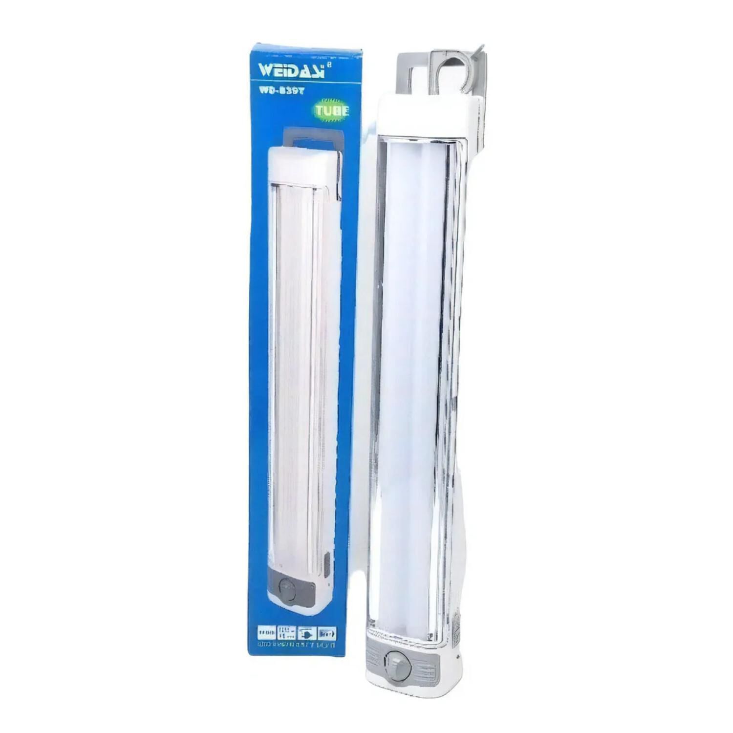Lampara De Emergencia Led Recargable Portatil Blanca image number 2.0
