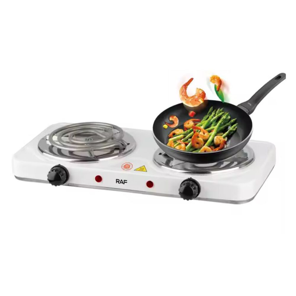 Cocina Eléctrica Portátil De 2 Platos 2000w Raf Blanca image number 3.0