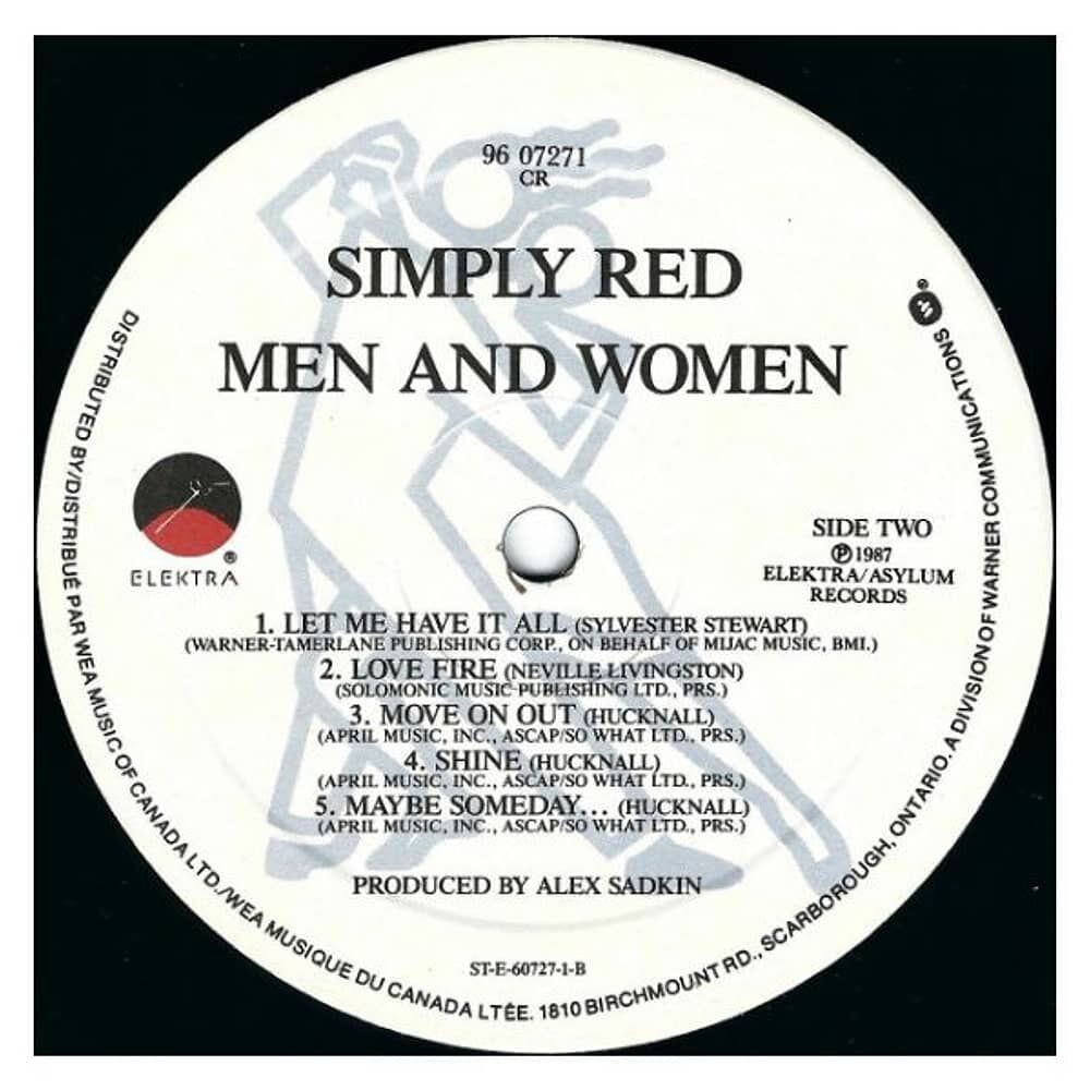 Simply Red - Men And Women | Vinilo Usado image number 2.0