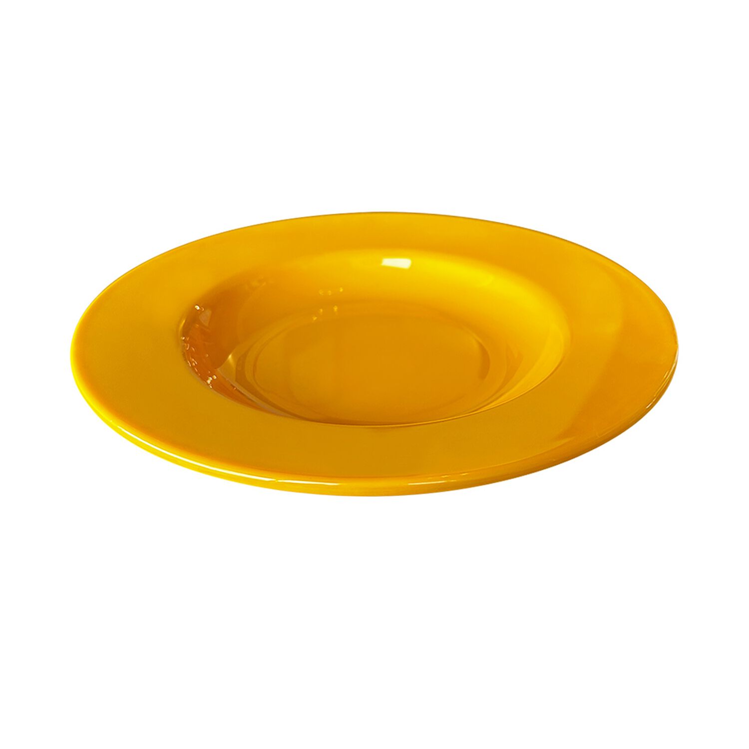 Set De 6 Plato Hondo De Policarbonato Amarillo 23cm image number 0.0