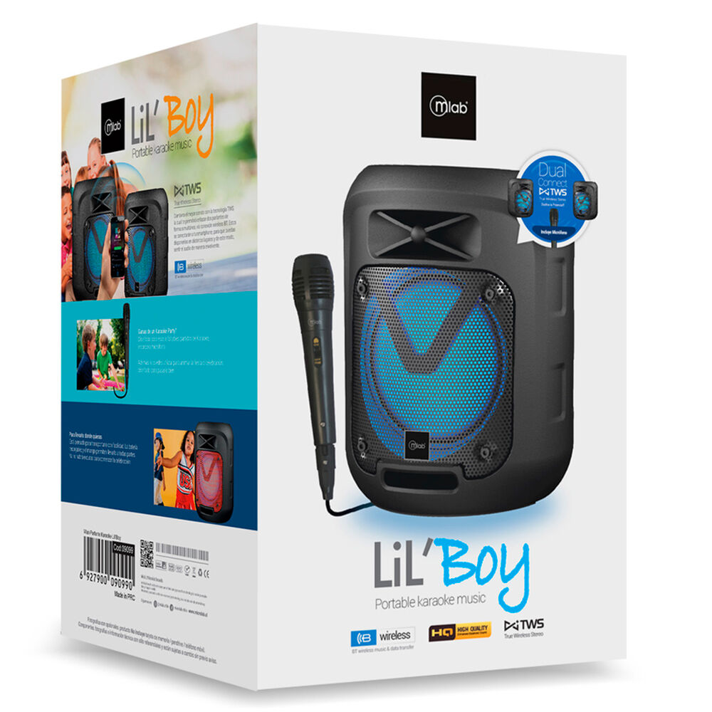 Parlante Karaoke Bluetooth Mlab Lilboy Tws Con Micrófono image number 1.0