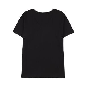 Polera Estampado Folia Manga Corta Cuello V Mujer Geeps