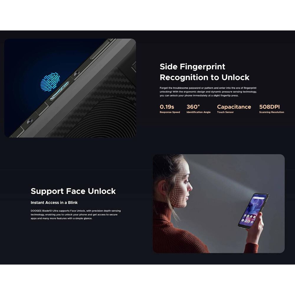 Doogee Blade 10 Ultra - Smartphone Resistente, 8gb+256gb, 50mp, Android 14 image number 7.0