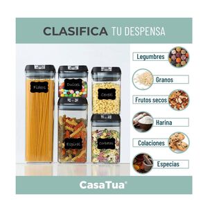 Contenedores De Alimentos Organizadores Hermetico 5 Piezas